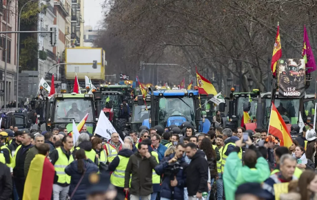 Madriddə etiraz aksiyası keçirilir