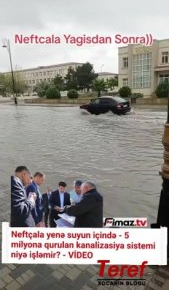 Neftçala yenə suyun içində – 5 milyona qurulan kanalizasiya sistemi niyə işləmir? – VİDEO